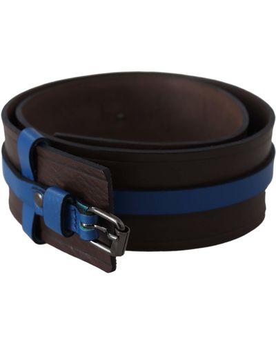 CoSTUME NATIONAL Elegant Leather Belt With Lining - Black