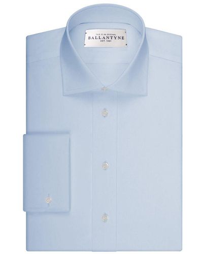 Ballantyne Elegant Light Cotton Shirt - Blue