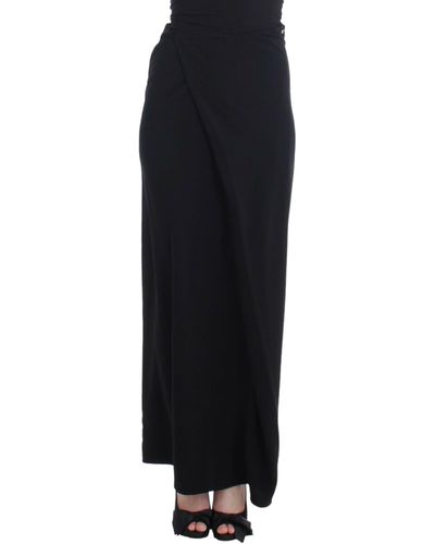 CoSTUME NATIONAL Elegant Maxi Skirt For Evening Elegance - Black