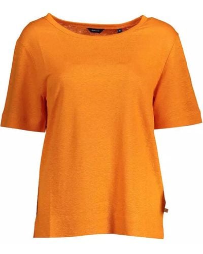 GANT Linen Tops & T-shirt - Orange