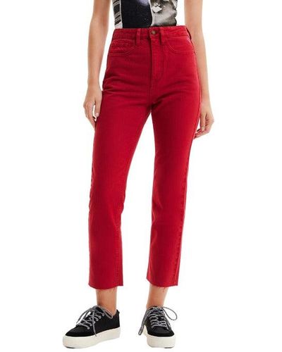 Desigual Women Jeans - Red