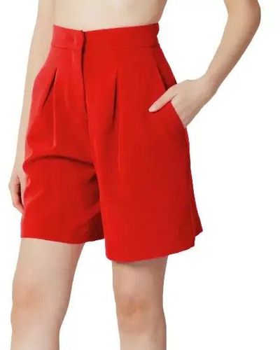 hinnominate Chic Bermuda Shorts With Comfort Stretch - Red