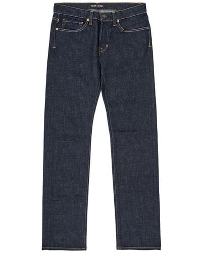 Tom Ford Elegant Straight Fit Jeans - Blue