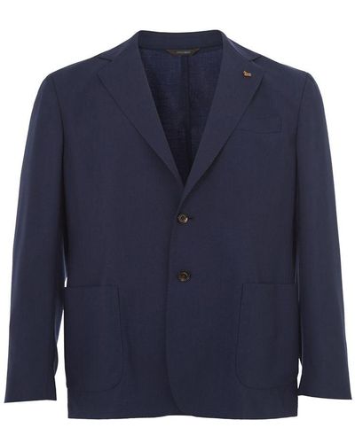 Colombo Cashmere Jacket - Blue