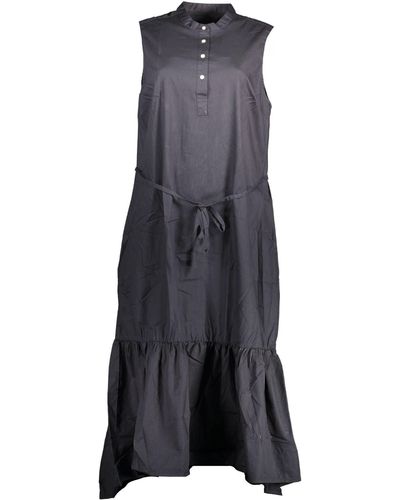 GANT Black Cotton Dress - Blue