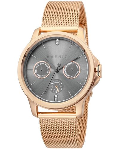 Esprit Rose Gold Watches - Gray