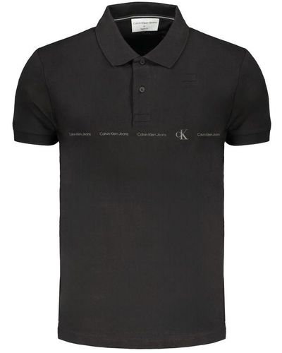 Calvin Klein Cotton Polo Shirt - Black