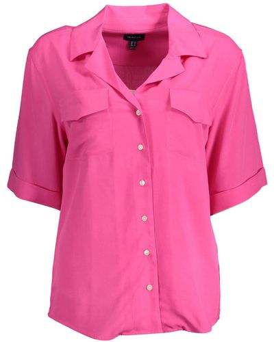 GANT Pink Viscose Shirt