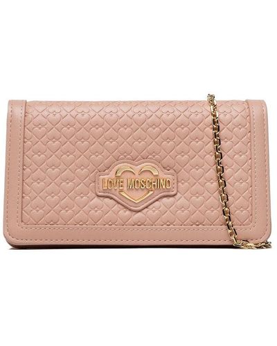 Love Moschino Love Clutch Bag - Pink