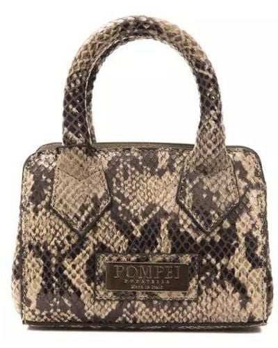 Pompei Donatella Tortora Taupe Handbag One Size - Multicolor