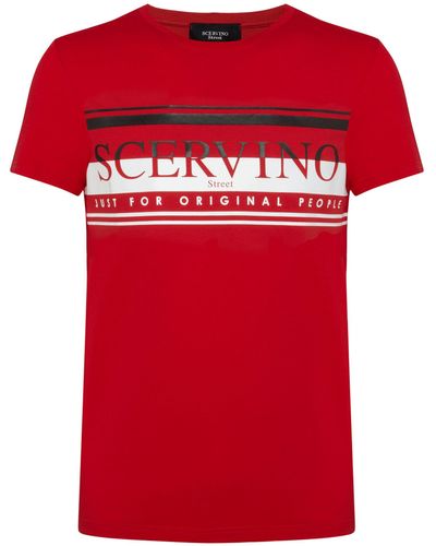 Ermanno Scervino Street Cotton T-shirt - Red
