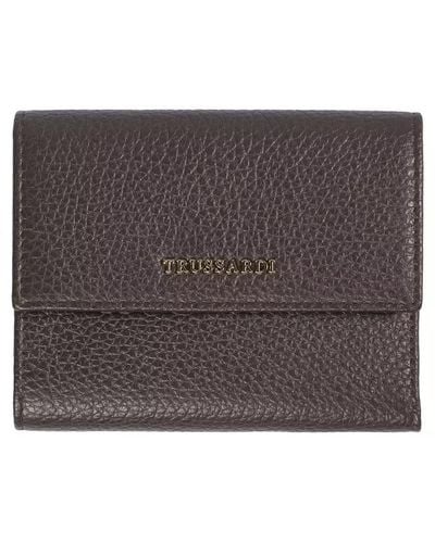 Trussardi Leather Wallet - Black
