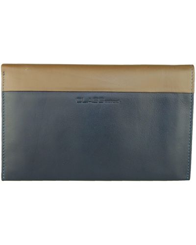 Class Roberto Cavalli Sleek And Leather Wallet - Blue