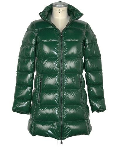 Refrigiwear Chic Long Ellis Winter Down Jacket - Green