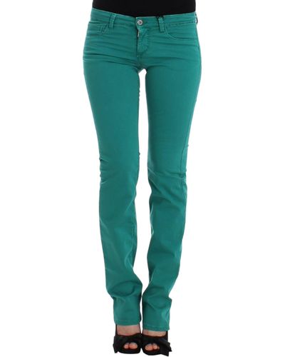 CoSTUME NATIONAL Straight Leg Jeans Green Sig12463