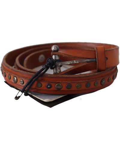 Ermanno Scervino Elegant Leather Waist Belt - Brown