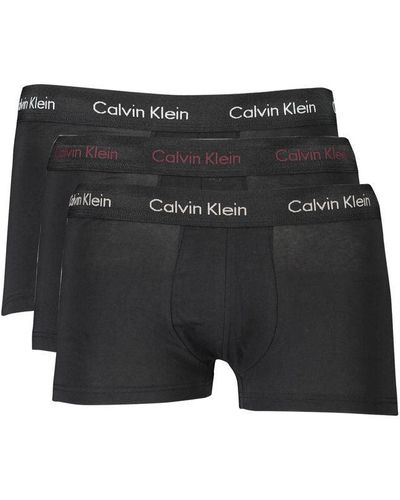 Calvin Klein Tri-Color Stretch Cotton Boxer Briefs Set - Black