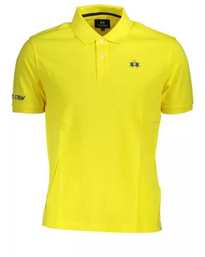 La Martina Cotton Polo Shirt - Yellow