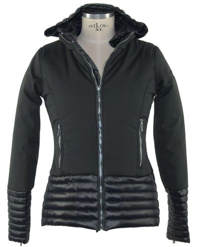 Maison Espin Elegant Black Down Jacket Outerwear