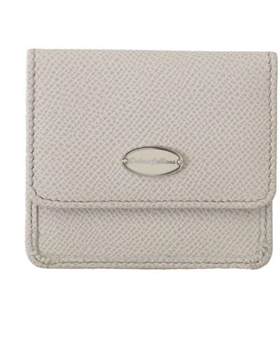 Dolce & Gabbana Chic Leather Condom Case Wallet - Metallic