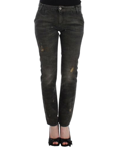 CoSTUME NATIONAL Distressed Jeans Gray Sig12464 - Multicolor
