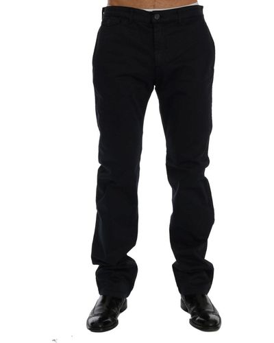 Gianfranco Ferré Sleek Cotton Stretch Pants For - Black