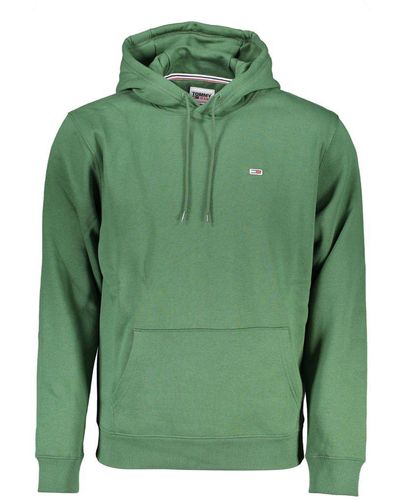 Tommy Hilfiger Organic Cotton Blend Hooded Sweater - Green