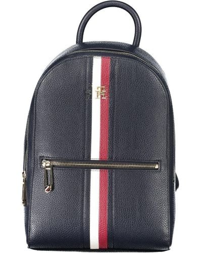 Tommy Hilfiger Chic Backpack With Contrasting Accents - Blue