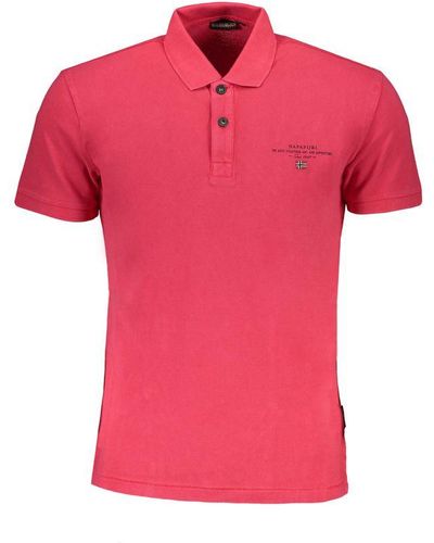 Napapijri Cotton Polo Shirt - Pink