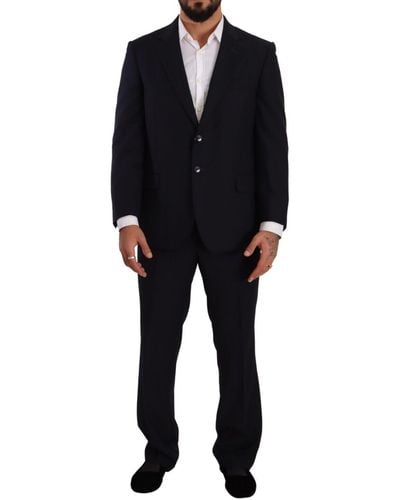 Domenico Tagliente Polyester Single Breasted Formal Suit - Black