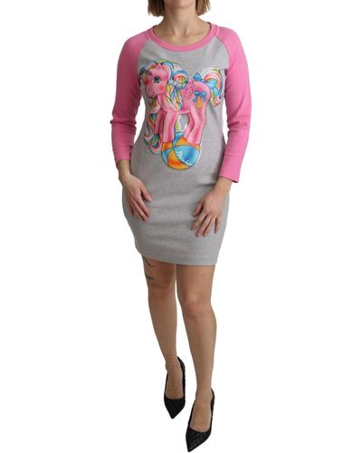 Moschino My Little Pony Top Sweater Dress - Gray