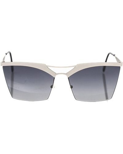 Frankie Morello Elegant Clubmaster Sunglasses - Blue
