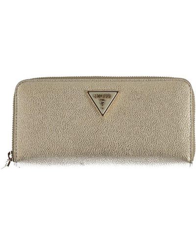 Guess Elegant Meridian Zip Wallet - Natural