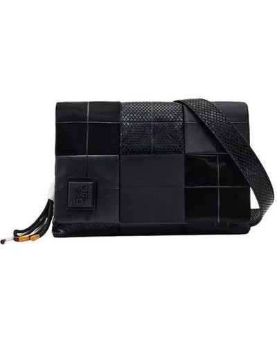 Borsa Desigual BAG_REBEL BERGAMO - Borchie Colorate, Nero, Poliuretano | Borsa A Mano Donna - Foto 9