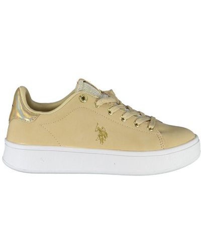 U.S. POLO ASSN. Beige Polyester Sneaker - Multicolor