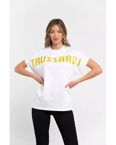 Trussardi Cotton Tops & T-shirt - White