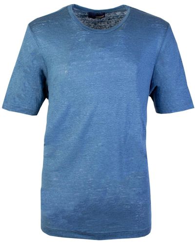 Lardini Blended Wool Powder T-shirt - Blue