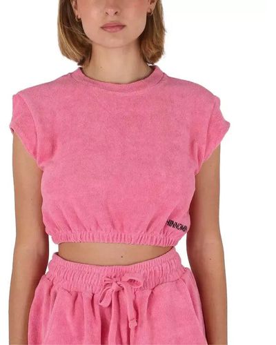 hinnominate Cotton Tops & T-shirt - Pink