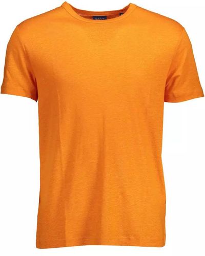GANT Linen T-shirt - Orange