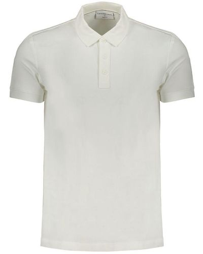 Calvin Klein Cotton Polo Shirt - White