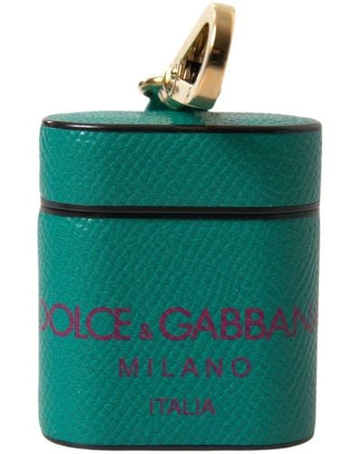 Dolce & Gabbana Elegant Leather Airpods Case - Green