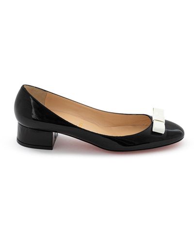 Christian Louboutin Patent Ballet Flats With Patent Heels - Multicolor