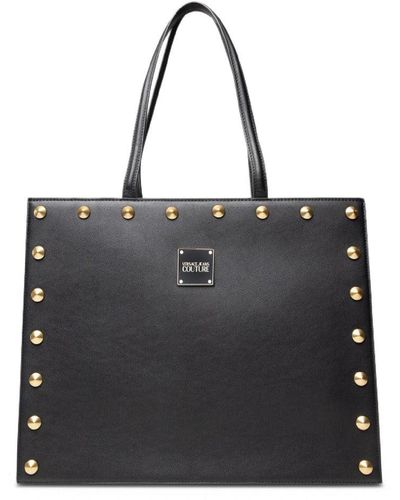 Versace Studded Logo Tote Bag - Black