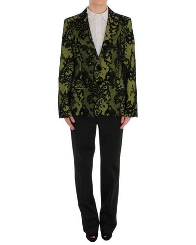 Bencivenga Elegant Two-Piece Cotton Blend Suit Set - Black
