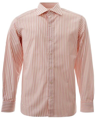Tom Ford Elegant Striped Cotton Shirt For - Pink