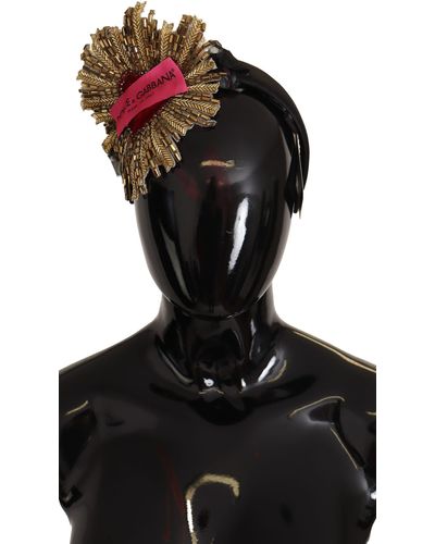 Dolce & Gabbana Regal Silk Diadem Headband - Black