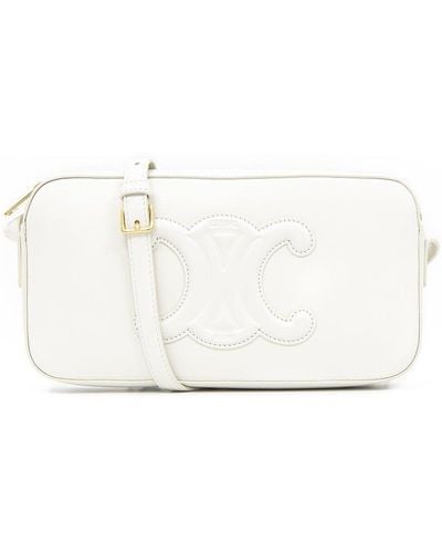 Celine White Leather Handbag