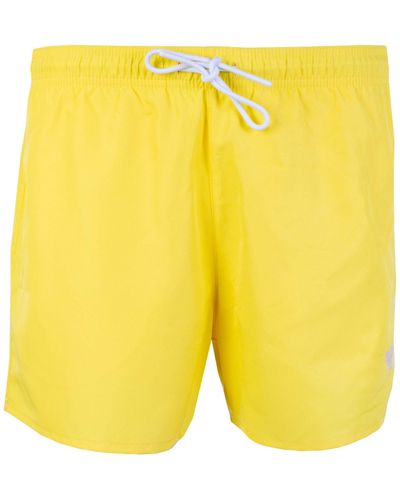 Emporio Armani Sunny Escapades Swim Shorts - Yellow
