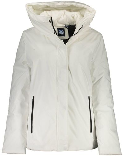 North Sails White Polyester Jackets & Coat