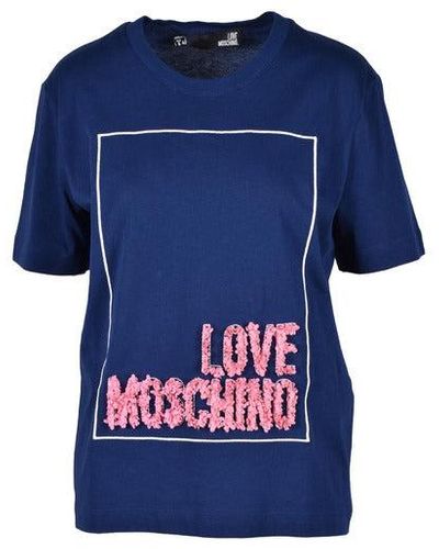 Love Moschino T-shirts for Women | Online Sale up to 81% off | Lyst